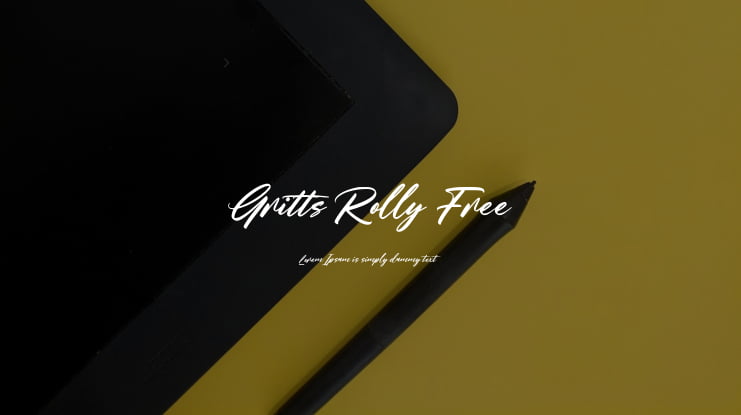 Gritts Rolly Free Font