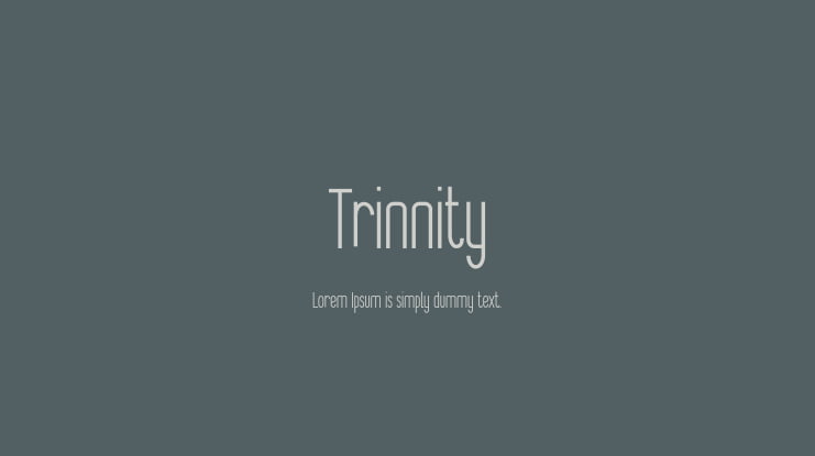 Trinnity Font