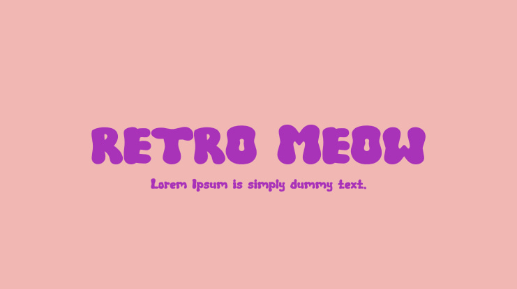 RETRO MEOW Font