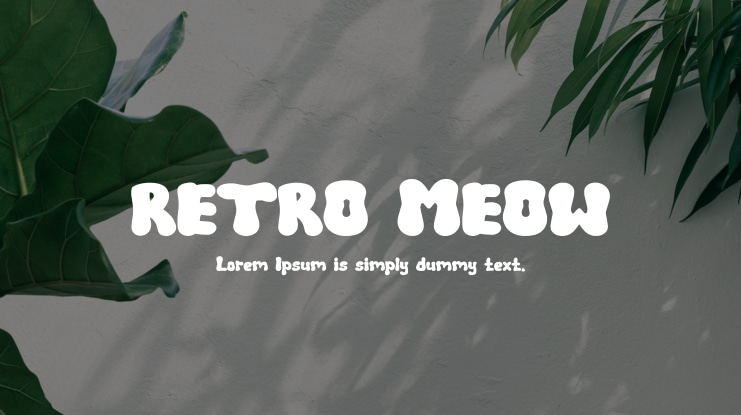 RETRO MEOW Font