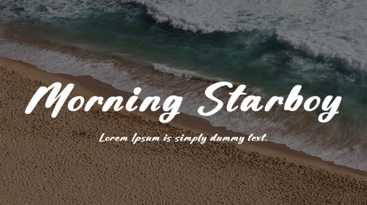 Morning Starboy Font