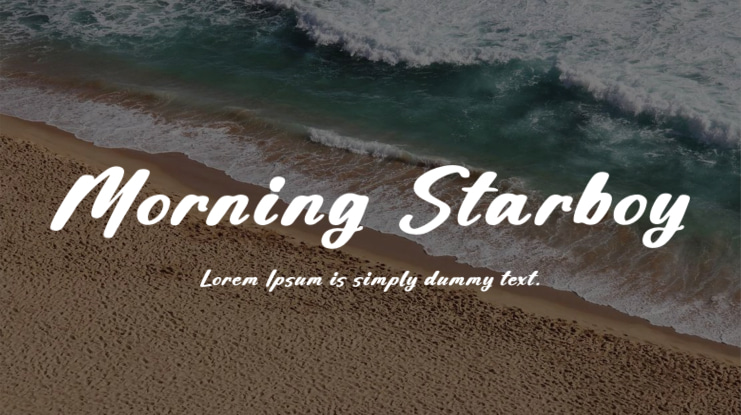 Morning Starboy Font