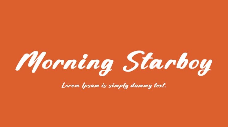Morning Starboy Font