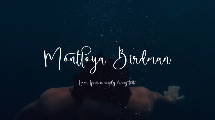 Monttoya Birdman Font