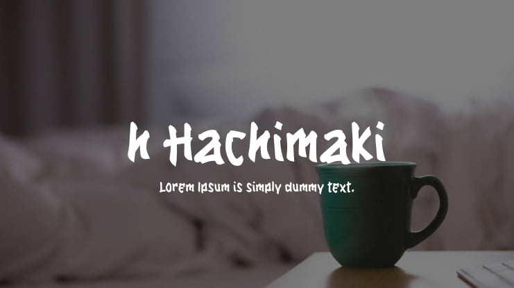h Hachimaki Font