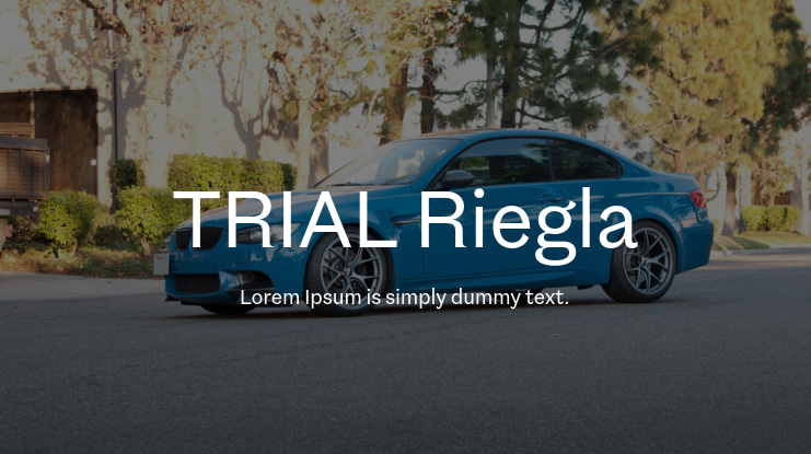 TRIAL Riegla Font Family