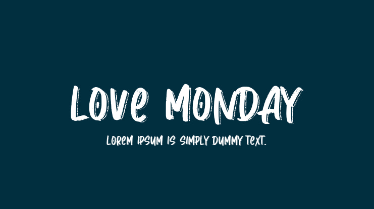 Love Monday Font