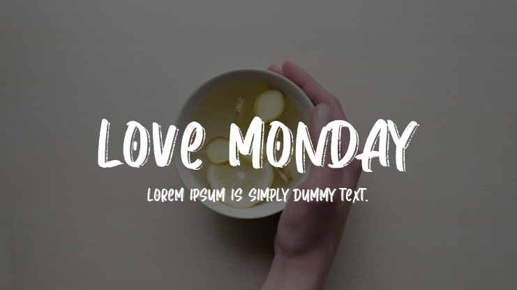 Love Monday Font