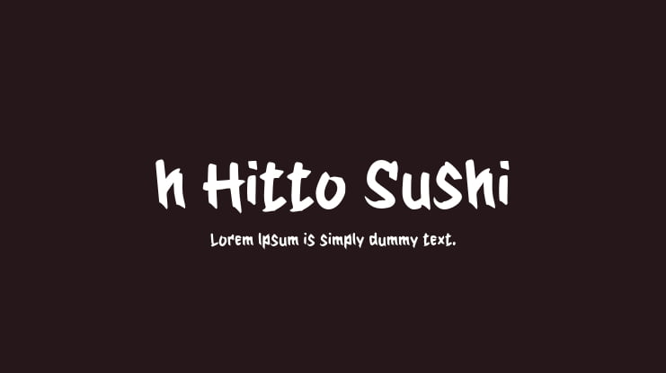 h Hitto Sushi Font