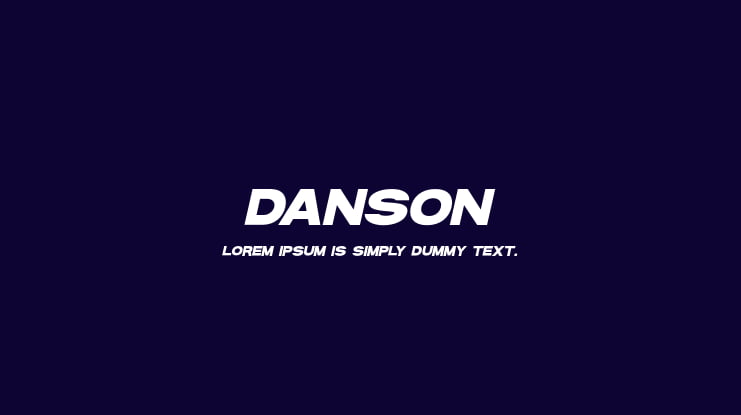 DANSON Font Family