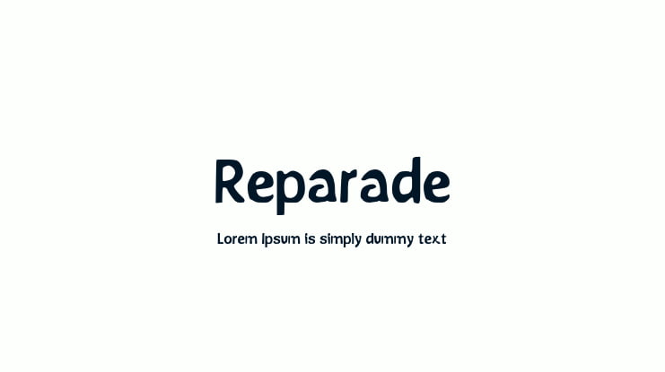 Reparade Font