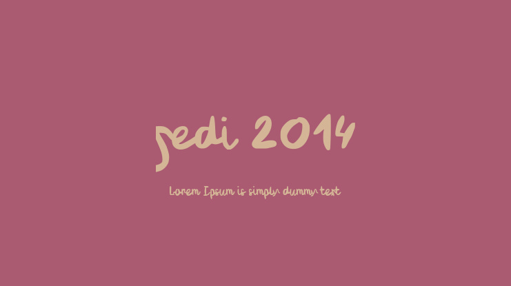 jedi 2014 Font