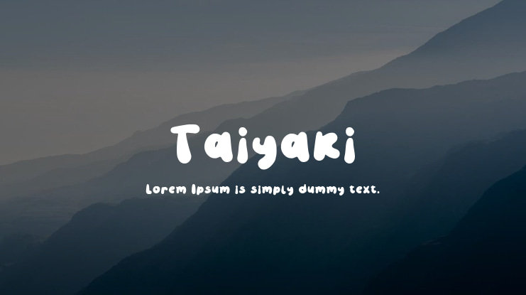 Taiyaki Font