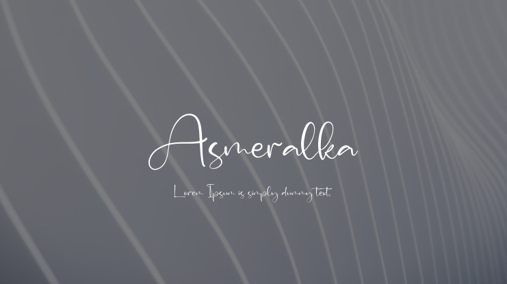 Asmeralka Font