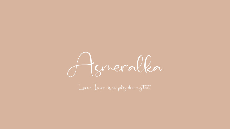 Asmeralka Font