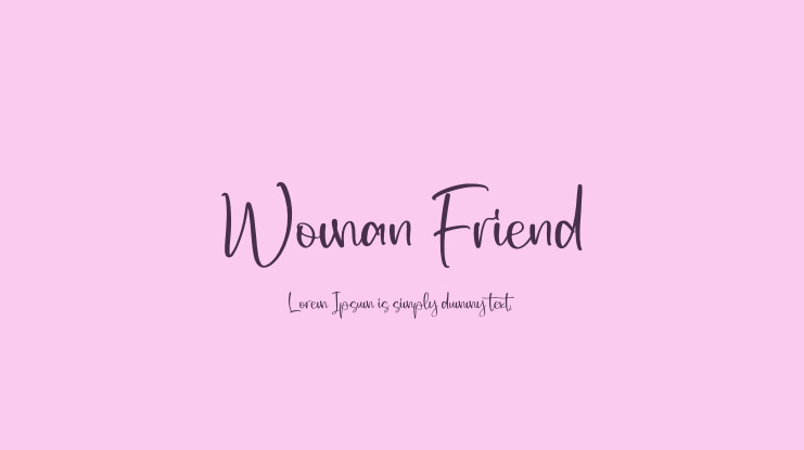 Woman Friend Font