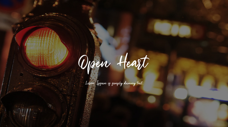 Open Heart Font
