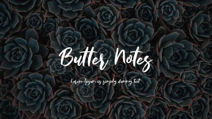 Butter Notes Font