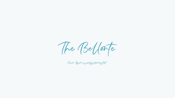 The Bellonte Font
