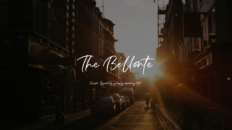 The Bellonte Font