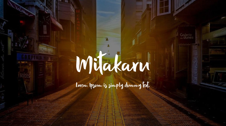 Mitakaru Font