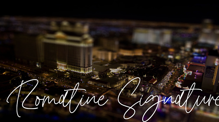 Romatine Signature Font