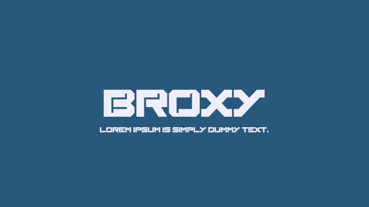 Broxy Font