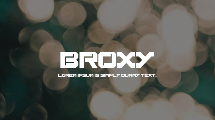 Broxy Font