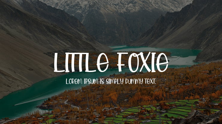 Little Foxie Font