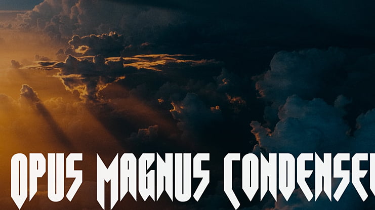 Opus Magnus Condensed Font Family