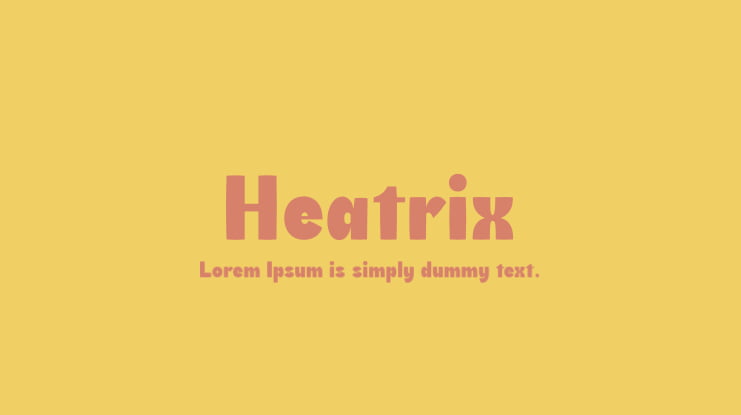 Heatrix Font