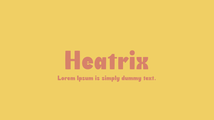 Heatrix Font