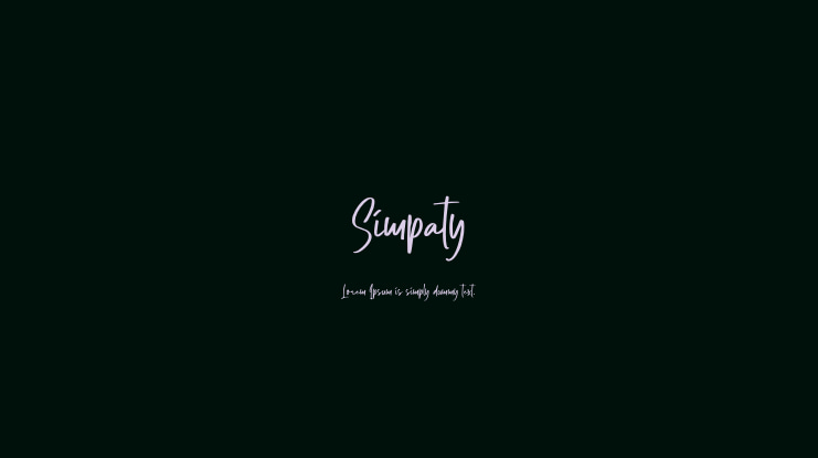 Simpaty Font