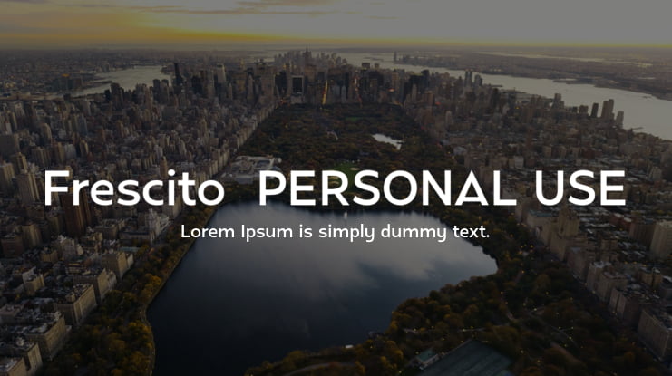 Frescito  PERSONAL USE Font Family