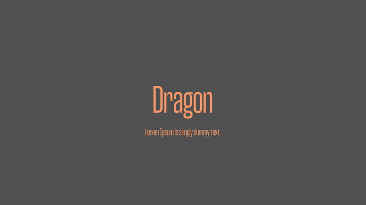 Dragon Font Family