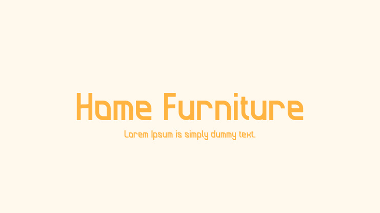 Home Furniture Font