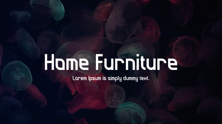 Home Furniture Font