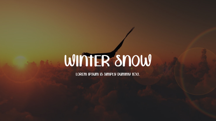 Winter Snow Font