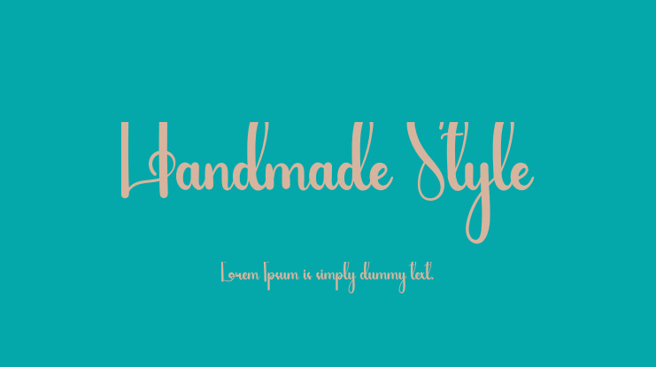 Handmade Style Font