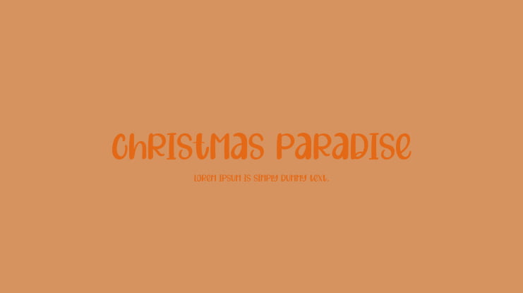 Christmas Paradise Font
