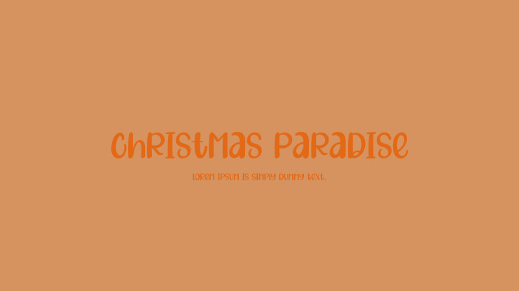 Christmas Paradise Font