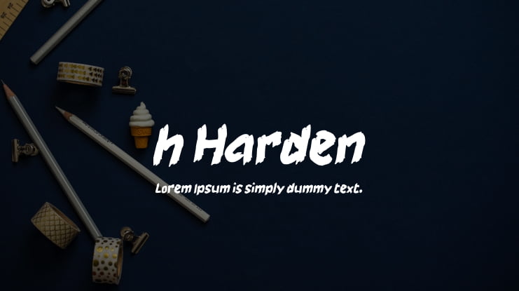 h Harden Font