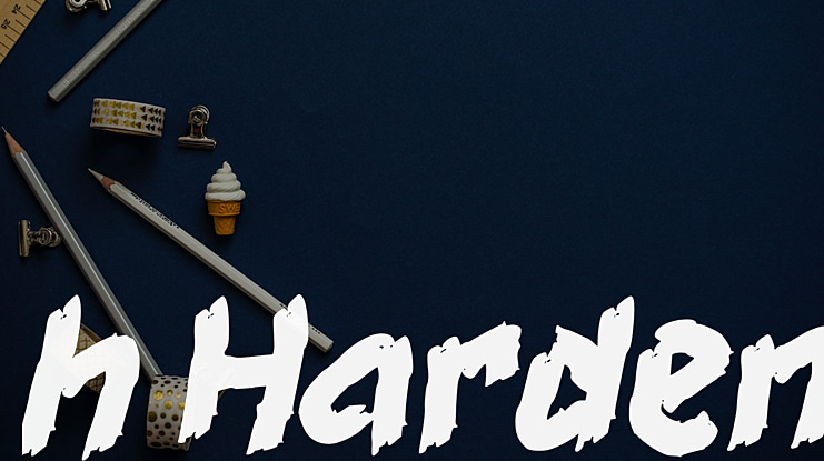 h Harden Font