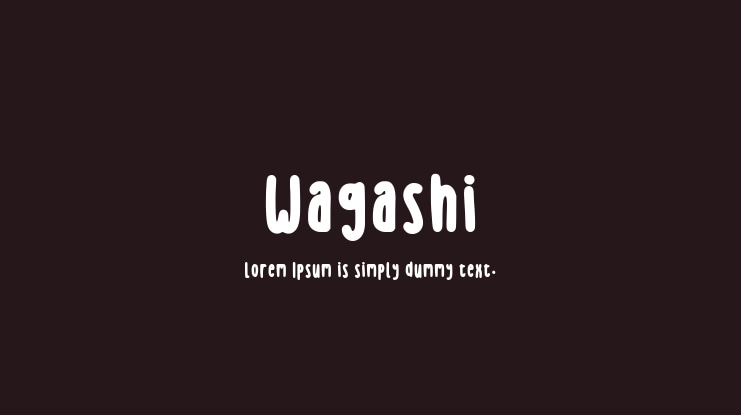 Wagashi Font