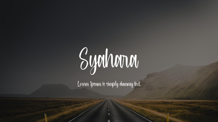 Syahara Font