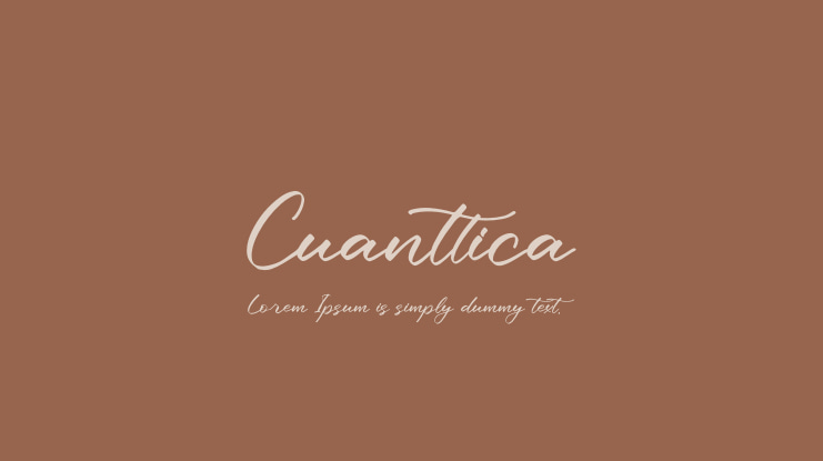 Cuanttica Font