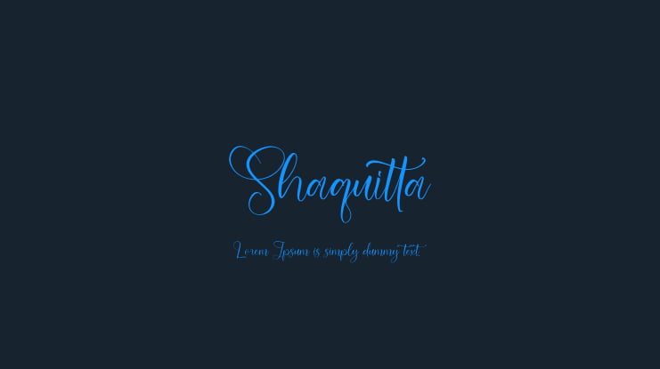Shaquitta Font