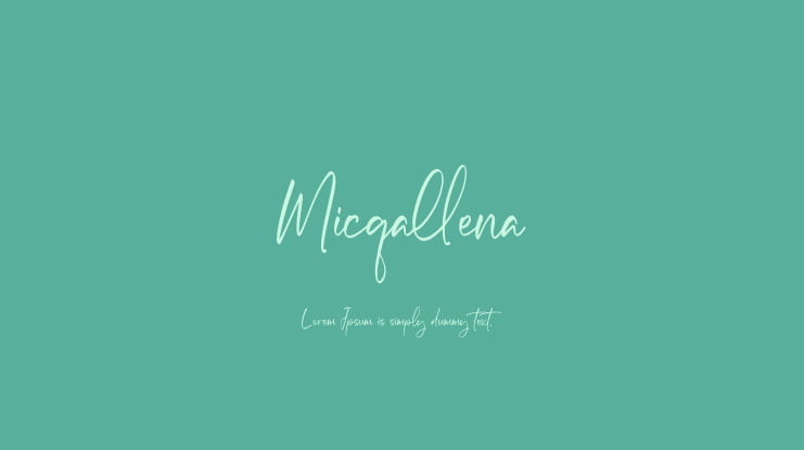 Micqallena Font