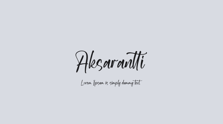Aksarantti Font