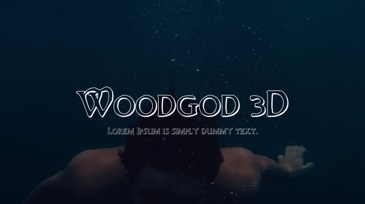 Woodgod 3D Font Family
